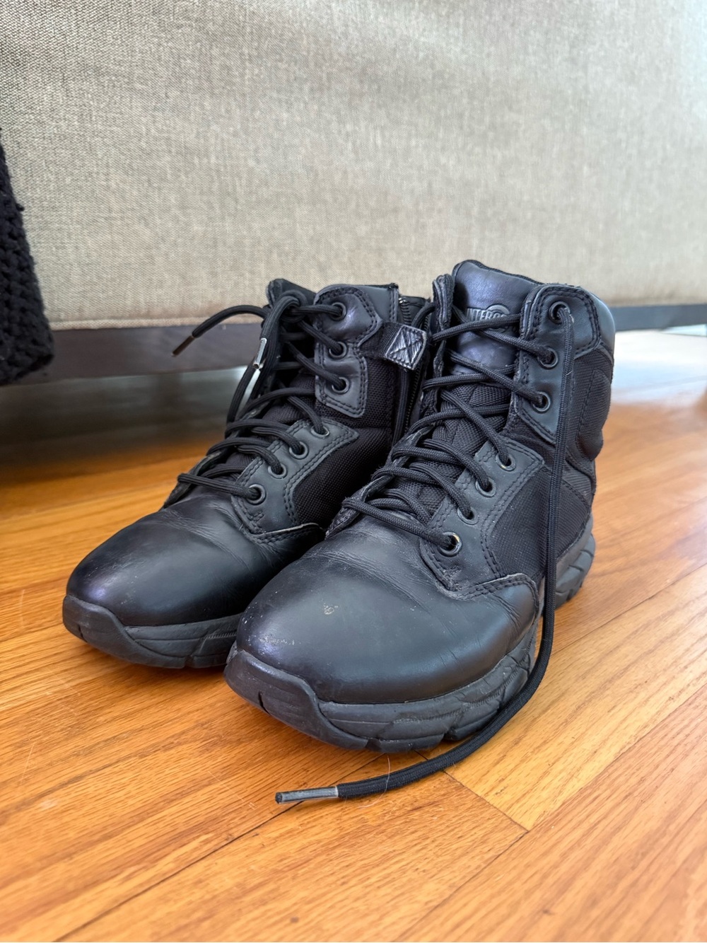 Women’s Black Lightweight Tactical Lace-Up Combat Boot